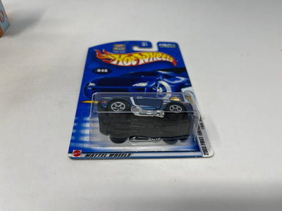 1968 Mustang #46 * Blue w/ Boss Hoss Tampo * 2003 Hot Wheels