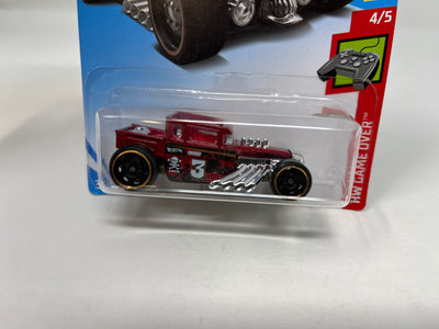 Bone Shaker #117 * 2019 Hot Wheels * Red