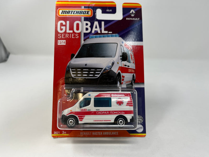 Renault Master Ambulance * Matchbox Global Series * RED/White