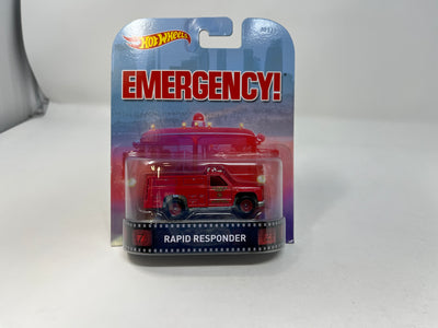 Rapid Responder Emergency * Hot Wheels Retro Entertainment