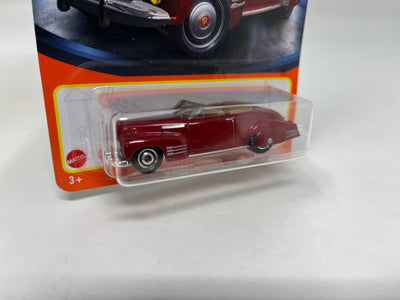 1941 Cadillac Series 62 Coupe #62 * Matchbox Basic Series * RED