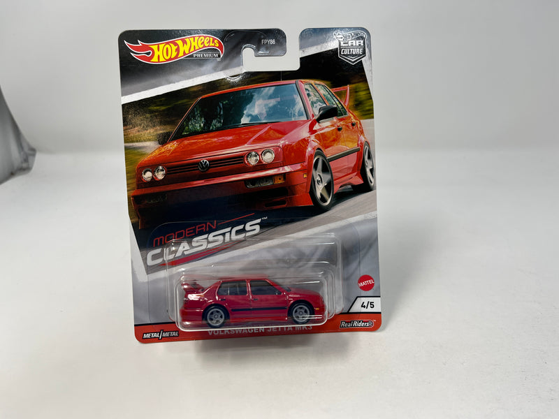 Volkswagen Jetta MK3  * RED * Hot Wheels Car Culture Modern Classics