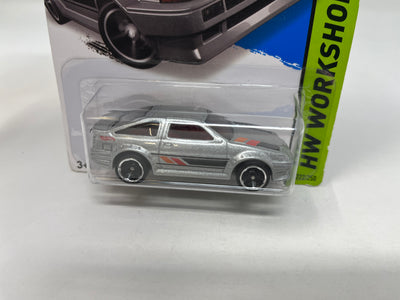 Toyota AE-86 Corolla #222 * 2014 Hot Wheels * Silver