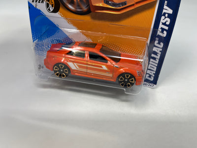 Cadillac CTS-V #100 * Orange * 2012 Hot Wheels