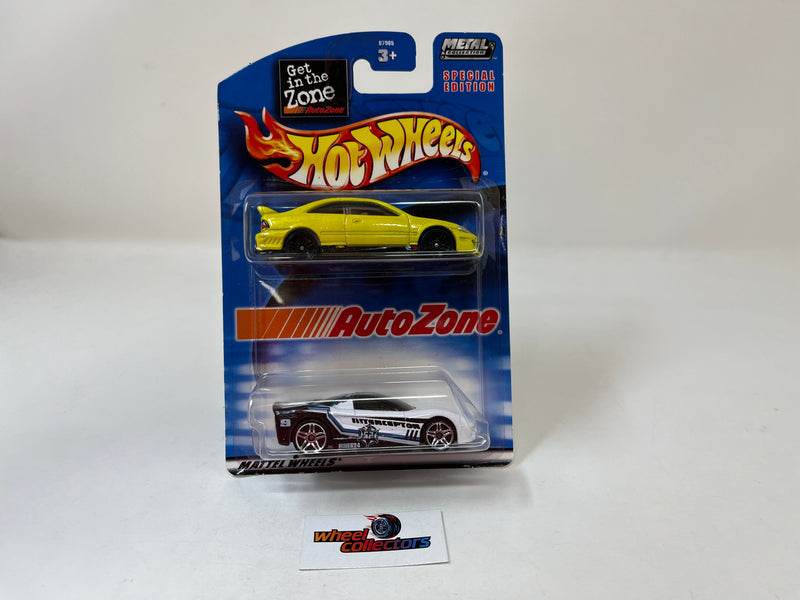 Auto Zone Honda Civic Si * Hot Wheels Special Edition 2-Pack