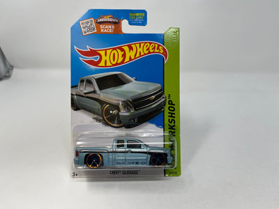 Chevy Silverado #249 * Light Blue * 2015 Hot Wheels