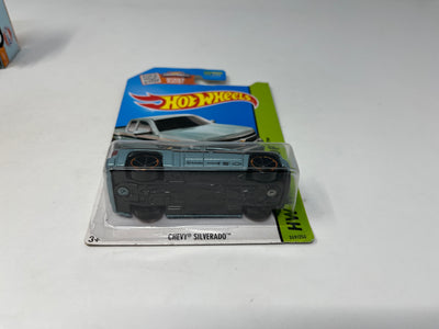 Chevy Silverado #249 * Light Blue * 2015 Hot Wheels