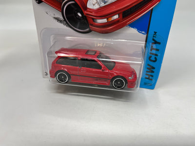 1990 Honda Civic EF #30 * RED * 2014 Hot Wheels