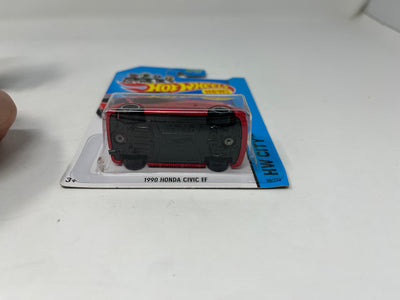 1990 Honda Civic EF #30 * RED * 2014 Hot Wheels