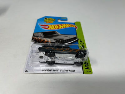 '64 Chevy Nova station Wagon #236 * Black Toys R Us Only * 2014 Hot Wheels