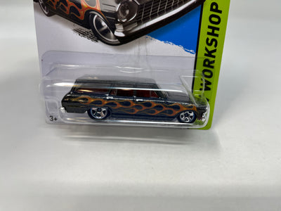 '64 Chevy Nova station Wagon #236 * Black Toys R Us Only * 2014 Hot Wheels