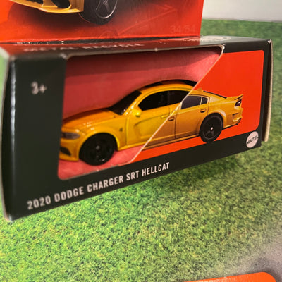 2020 Dodge Charger SRT Hellcat * Yellow * 2024 Matchbox Moving Parts Case J