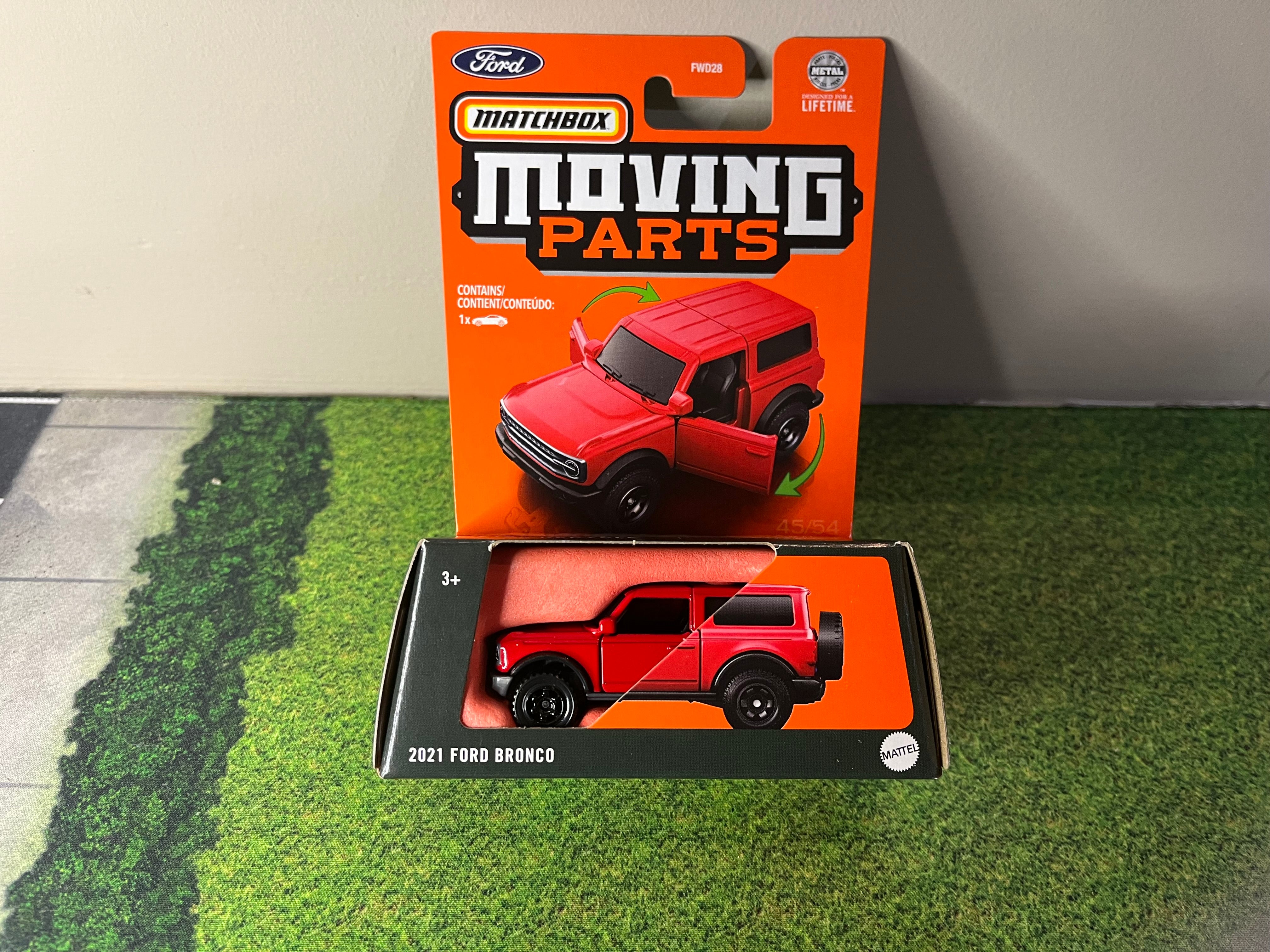 2021 Ford Bronco * RED * 2024 Matchbox Moving Parts Case J ...