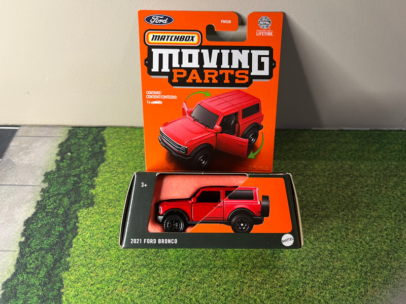 2021 Ford Bronco * RED * 2024 Matchbox Moving Parts Case J