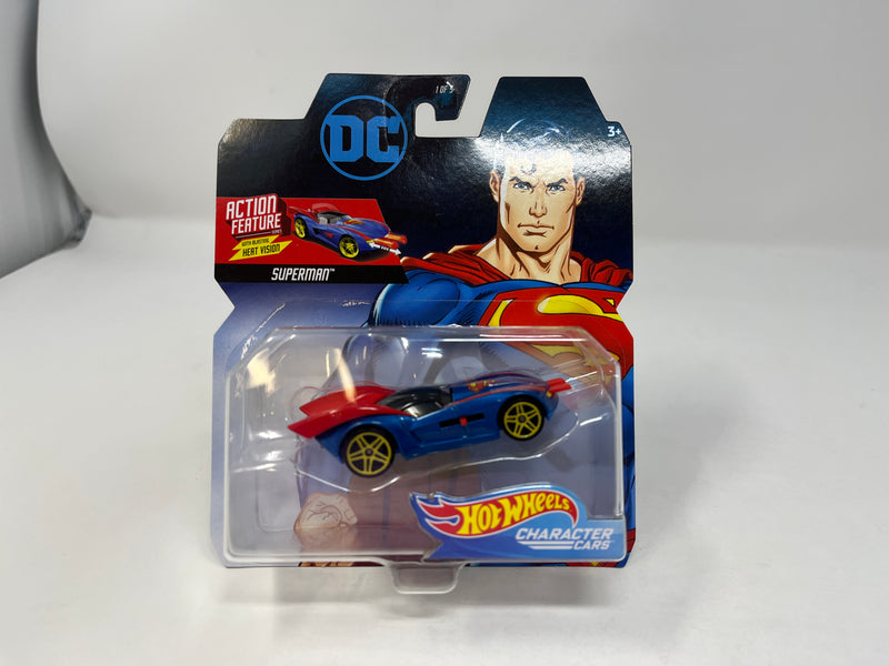 Superman w/ Action Feature *  Hot Wheels DC Character Cars