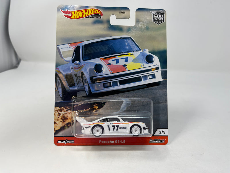 Porsche 934.5 * WHITE * Hot Wheels THRILL CLIMBERS Car Culture