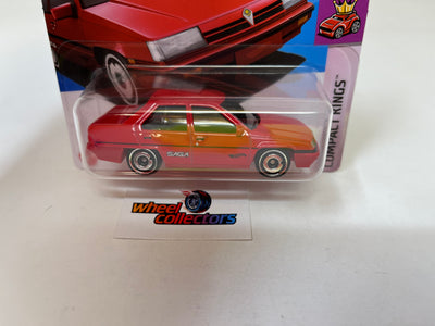 Proton Saga #41 * RED * 2024 Hot Wheels * SHORT CARD