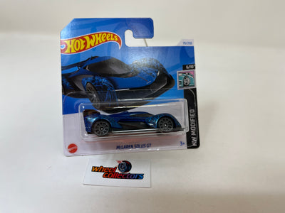 McLaren Solus GT #70 * Blue * 2024 Hot Wheels * SHORT CARD