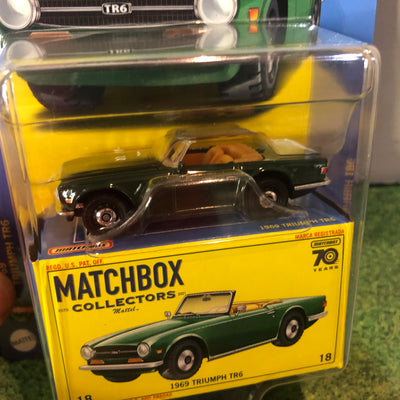 1969 Triumph TR6 * 2023 Matchbox Collectors Series Case T