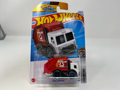 Total Disposal #160 * White/Red * 2024 Hot Wheels Case J