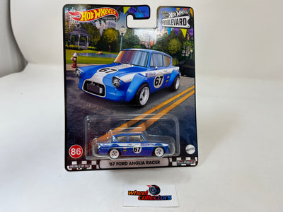 '67 Ford Anglia Racer #86 * Blue * Hot Wheels Boulevard Series