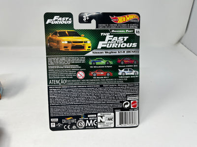 Nissan Skyline GT-R BCNR33 * Yellow * Hot Wheels Fast & Furious * Original Fast