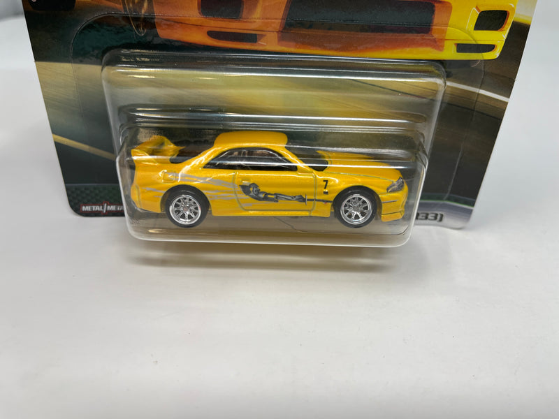 Nissan Skyline GT-R BCNR33 * Yellow * Hot Wheels Fast & Furious * Original Fast