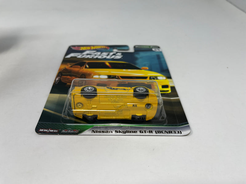 Nissan Skyline GT-R BCNR33 * Yellow * Hot Wheels Fast & Furious * Original Fast