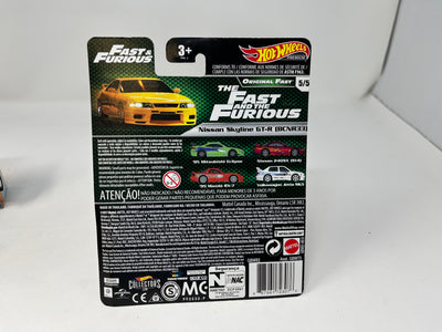 Nissan Skyline GT-R BCNR33 * Yellow * Hot Wheels Fast & Furious * Original Fast