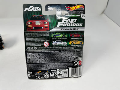 '95 Mazda RX-7 * Red * Hot Wheels Fast & Furious * Original Fast