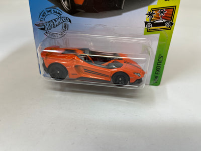 Lamborghini Aventador J #223 * ORANGE * 2020 Hot Wheels USA Card