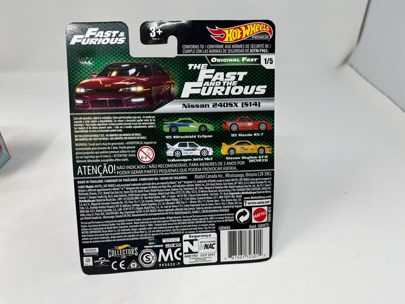 Nissan 240SX S14 * Burgundy * Hot Wheels Fast & Furious * Original Fast