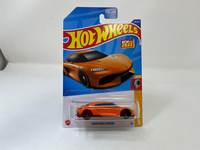Koenigsegg Gemera #138 * Orange * 2022 Hot Wheels USA Card