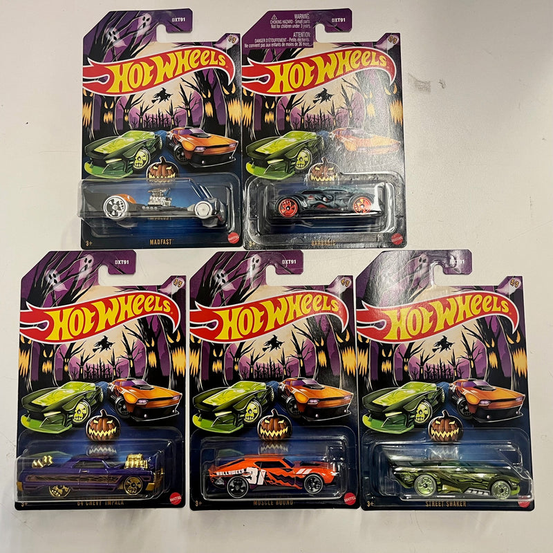 New! 5 Car Set * 2024 Hot Wheels Halloween Series