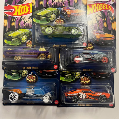 New! 5 Car Set * 2024 Hot Wheels Halloween Series