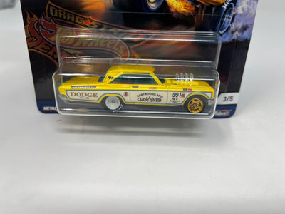 '65 Dodge Coronet * Yellow * Hot Wheels Car Culture Drag Strip Demons