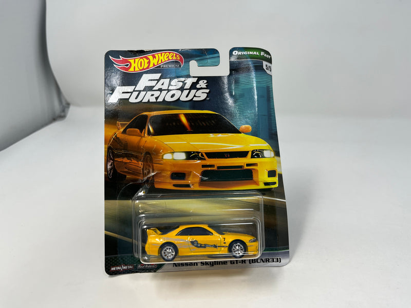 Nissan Skyline GT-R BCNR33 * Yellow * Hot Wheels Fast & Furious * Original Fast