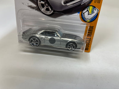 Custom '67 Pontiac Firebird #335 * Silver * 2017 Hot Wheels USA Card