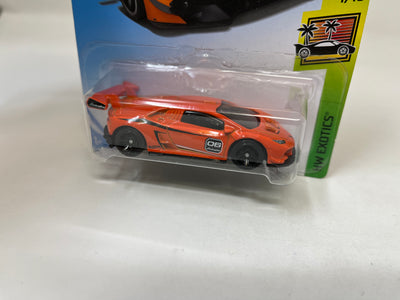 Lamborghini Huracan LP 620-2 Super Trofeo #268 * Orange * 2018 Hot Wheels USA Card