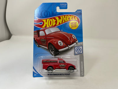 '49 Volkswagen Beetle Pickup #47 * RED * 2019 Hot Wheels USA Card