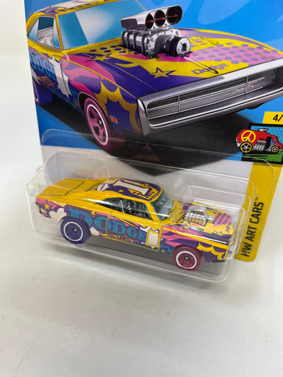 '70 Dodge Charger R/T #108 * Yellow * 2024 Hot Wheels Basic Case E