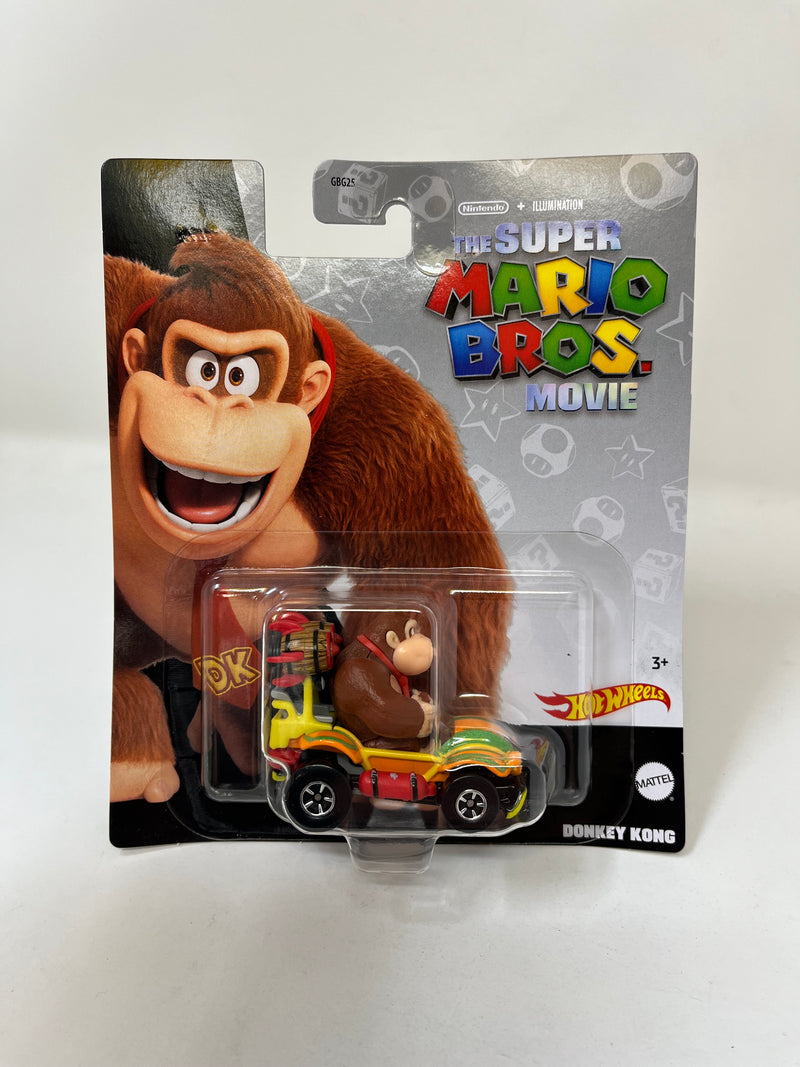 Donkey Kong* SUPER Bros. MOVIE * 2024 Hot Wheels MARIO KART Nintendo Case G