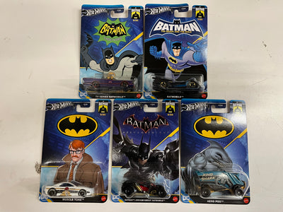 New! 5 Car Set * 2024 Hot Wheels DC Comics Batman Case K Release