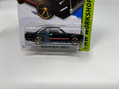 Nissan Skyline H/T 2000GT-X #225 * 2014 Hot Wheels * Black