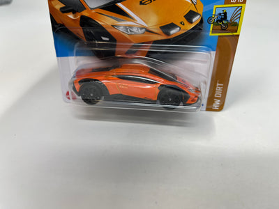 Lamborghini Huracan Sterrato #222 * Orange * 2024 Hot Wheels Case N Short Card