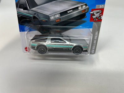 DMC Delorean #236 * Treasure Hunt * 2024 Hot Wheels Case N Short Card