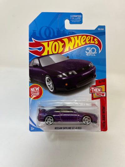 Nissan Skyline GT-R R33 #193 * Purple * 2018 Hot Wheels USA Card