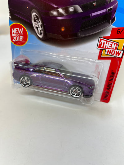 Nissan Skyline GT-R R33 #193 * Purple * 2018 Hot Wheels USA Card