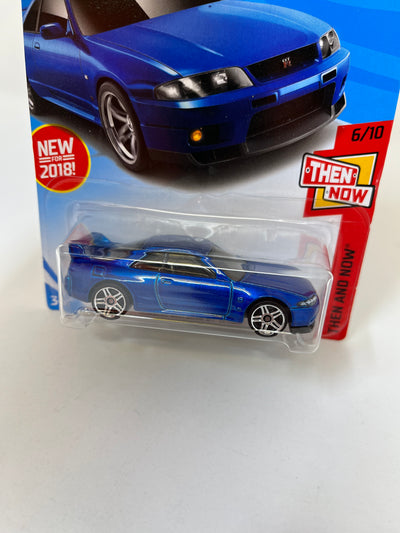 Nissan Skyline GT-R R33 #46 * BLUE * 2018 Hot Wheels USA Card