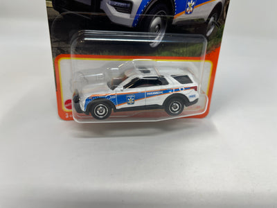 2023 Ford Police Interceptor Utility #36 * WHITE * 2024 Matchbox Basic Case G New Release